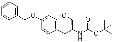 结构式 CAS# 66605-58-1, [(1S)-1-(羟基甲基)-2-[4-(苯基甲氧基)苯基]乙基]氨基甲酸叔丁酯
