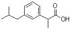structure of CAS# 66622-47-7, alpha-Methyl-3-(2-methylpropyl)benzeneacetic acid;2-(3-Isobutylphenyl)propionic acid; alpha-(3-Isobutylphenyl)propionic acid; alpha-Methyl-3-(2-methylpropyl)phenylacetic acid