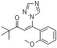 1-(2-甲氧基苯基)-4,4-二甲基-1-(1H-1,2,4-三唑-1-基)-1-戊烯-3-酮分子结构 (CAS 66627-72-3)