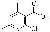 2-Chloro-4,6-dimethyl-3-pyridinecarboxylic acid molecular structure (CAS 66662-48-4)