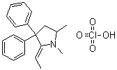 2-Ethylidene-1,5-dimethyl-3,3-diphenylpyrrolidine perchlorate molecular structure (CAS 66729-78-0)