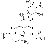 Micronomicin sulfate molecular structure (CAS 66803-19-8)