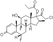 卤贝他索丙酸酯分子结构 (CAS 66852-54-8)