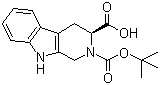 N-叔丁氧羰基-L-1,2,3,4-四氢-beta-咔啉-3-羧酸分子结构 (CAS 66863-43-2)