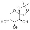 1,2-O-Isopropylidene-beta-D-fructopyranose molecular structure (CAS 66900-93-4)