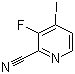 3-Fluoro-4-iodopyridine-2-carbonitrile molecular structure (CAS 669066-35-7)