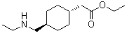trans-[4-[(N-Ethylamino)methyl]cyclohexyl]acetic acid ethyl ester molecular structure (CAS 669080-89-1)