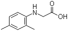 结构式 CAS# 66947-32-8, N-(2,4-二甲基苯基)甘氨酸