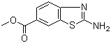 结构式 CAS# 66947-92-0, 2-氨基-6-苯并噻唑甲酸甲酯
