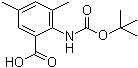 2-[[(1,1-Dimethylethoxy)carbonyl]amino]-3,5-dimethylbenzoic acid molecular structure (CAS 669713-57-9)