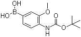 4-N-Boc-amino-3-methoxyphenylboronic acid molecular structure (CAS 669713-95-5)