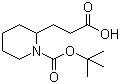 结构式 CAS# 669713-96-6, 1-叔丁氧羰基-2-哌啶丙酸