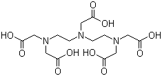 二乙烯三胺五醋酸分子结构 (CAS 67-43-6)