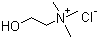 structure of CAS# 67-48-1, Choline chloride;(2-Hydroxyethyl)trimethylammonium chloride; 2-Hydroxy-N,N,N-trimethylethanaminium chloride