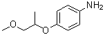 structure of CAS# 67191-18-8, 4-(2-Methoxy-1-methylethoxy)benzenamine