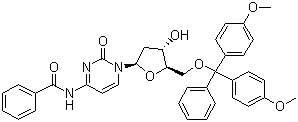 5'-O-Dimethoxytrityl-N-benzoyl-desoxycytidine molecular structure (CAS 67219-55-0)