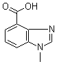 1-Methyl-1H-benzimidazole-4-carboxylic acid molecular structure (CAS 672957-92-5)
