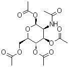 1,3,4,6-Tetra-O-acetyl-2-acetamido-2-deoxy-beta-D-mannopyranose molecular structure (CAS 6730-10-5)