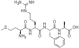 L-Methionyl-L-arginyl-L-phenylalanyl-L-alanine molecular structure (CAS 67368-29-0)