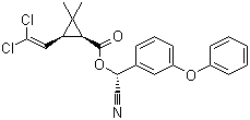 alpha-氯氰菊酯分子结构 (CAS 67375-30-8)