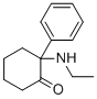 2-(乙基氨基)-2-苯基环己烷-1-酮分子结构 (CAS 6740-82-5)