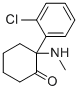 Ketamine molecular structure (CAS 6740-88-1)