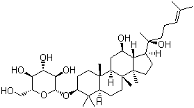 结构式 CAS# 67400-17-3, (S)-人参皂甙 Rh2