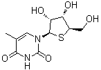 5-甲基-4'-硫代尿苷分子结构 (CAS 6741-71-5)