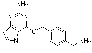 6-[[4-(Aminomethyl)phenyl]methoxy]-7H-purin-2-amine molecular structure (CAS 674799-96-3)