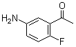 structure of CAS# 67500-19-0, 5'-Amino-2'-fluoroacetophenone;1-(5-Amino-2-fluorophenyl)ethanone; 3-Acetyl-4-fluoroaniline