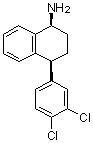 (1S,4S)-4-(3,4-Dichlorophenyl)-1,2,3,4-tetrahydro-1-naphthalenamine hydrochloride molecular structure (CAS 675126-10-0)