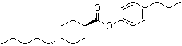 结构式 CAS# 67589-71-3, 反式-4-戊基环己烷甲酸 4-丙基苯酯