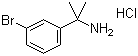 1-(3-Bromophenyl)-1-methylethylamine hydrochloride molecular structure (CAS 676135-18-5)