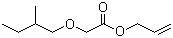 (2-甲基丁氧基)乙酸烯丙酯分子结构 (CAS 67634-01-9)