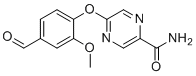 5-(4-Formyl-2-methoxyphenoxy)-2-pyrazinecarboxamide molecular structure (CAS 676500-66-6)