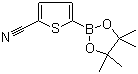 structure of CAS# 676501-85-2, 5-Cyanothiophene-2-boronic acid pinacol ester;5-(4,4,5,5-Tetramethyl-1,3,2-dioxaborolan-2-yl)-2-thiophenecarbonitrile