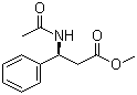 Methyl (S)-3-acetamido-3-phenylpropanoate molecular structure (CAS 67654-58-4)