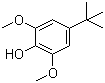 4-叔丁基-2,6-二甲氧基苯酚分子结构 (CAS 6766-84-3)
