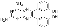 3,3'-(2,4-Diamino-6,7-pteridinediyl)bisphenol molecular structure (CAS 677297-51-7)