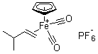 Dicarbonyl(eta5-2,4-cyclopentadien-1-yl)[(1,2-eta)-3-methyl-1-butene]iron hexafluorophosphate molecular structure (CAS 67742-51-2)