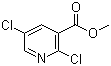 2,5-二氯烟酸甲酯分子结构 (CAS 67754-03-4)