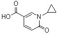 1-Cyclopropyl-1,6-dihydro-6-oxo-3-pyridinecarboxylic acid molecular structure (CAS 677762-57-1)