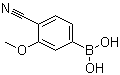 4-Cyano-3-methoxyphenylboronic acid molecular structure (CAS 677777-45-6)