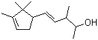 structure of CAS# 67801-20-1, Ebanol;3-Methyl-5-(2,2,3-trimethyl-3-cyclopenten-1-yl)-4-penten-2-ol; 3-Methyl-5-(2,2,3-trimethyl-3-cyclopenten-1-yl)pent-4-en-2-ol