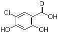 5-氯-2,4-二羟基苯甲酸分子结构 (CAS 67828-44-8)