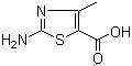 结构式 CAS# 67899-00-7, 2-氨基-4-甲基噻唑-5-羧酸