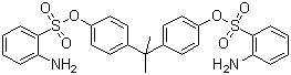 结构式 CAS# 68015-60-1, 4,4'-二(2-氨基-苯磺酸)双酚 A 酯