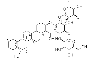 Pulsatilla saponin D molecular structure (CAS 68027-15-6)