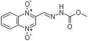 structure of CAS# 6804-07-5, Carbadox;2-(2-Quinoxalinylmethylene)hydrazine-carboxylic acid methyl ester N,N'-dioxide