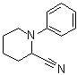 structure of CAS# 68078-10-4, 1-Phenyl-2-piperidinecarbonitrile;1-Phenyl-2-cyanopiperidine; 1-Phenylpiperidine-2-carbonitrile; 2-Cyano-N-phenylpiperidine